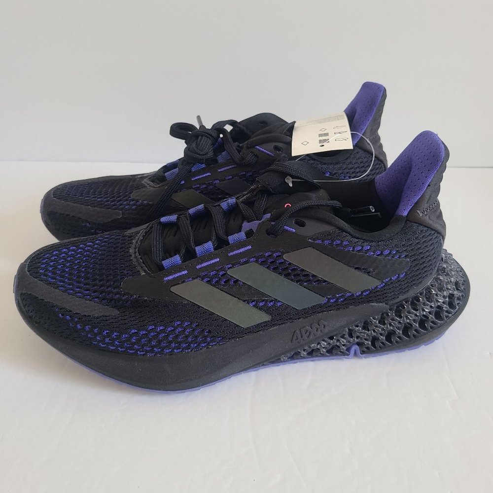 NEW Adidas 4DFWD Pulse Running Shoes Q46452 Size 6.5 Black Sonic Ink Purple
